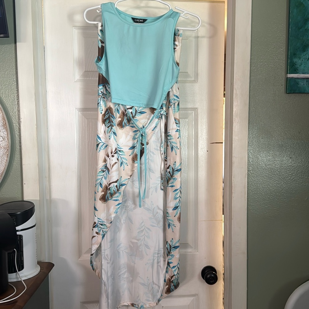 Chic Me 2 piece skirt and backless shirt